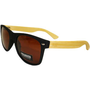 Wooden Sunnies - Matte Black w/ Plain Arms | Moana Rd