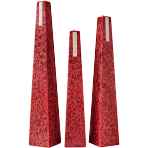 Clothing: Granite Icicle Candle / Red Pohutukawa