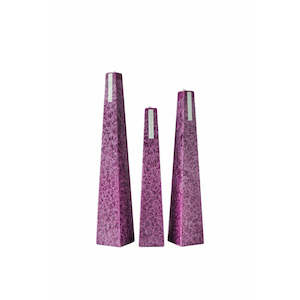 Granite Icicle Candle Plum - Wild Plum