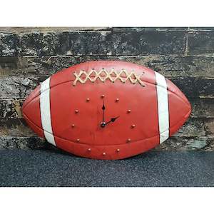 Carbon Rugby Ball Clock