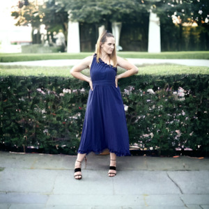 Clothing: Nina Dress - Navy