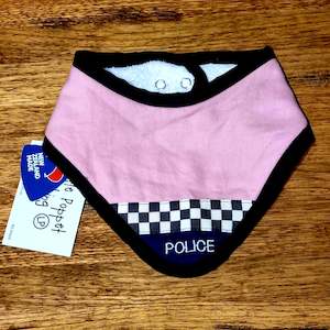 Dribble Bib | Police - Pink