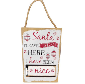 Naughty / Nice Christmas Plaque