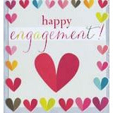 Clothing: Card - Dixie Engagement Hearts