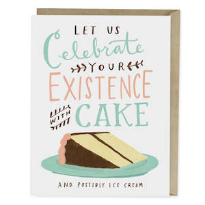 CARD - CELEBRATE WITH CAKE BIRTHDAY