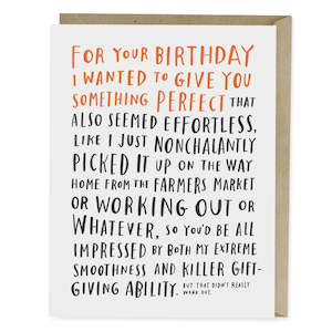 Clothing: CARD - AWKWARD BIRTHDAY