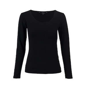 Long  Sleeve Top - Black