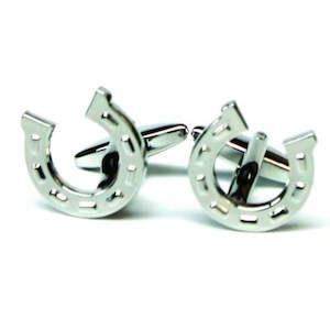 Clothing: Cufflink - Horse Shoe