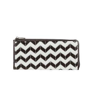 CHEVRON WEAVE XL HALF ZIP LAUREN WALLET