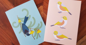 Bird Gift Cards by Rebecca Tiana