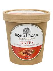 Dates with Butterscotch Sauce Ice Cream (GF)