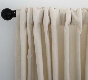 Country Cotton Off White Curtains