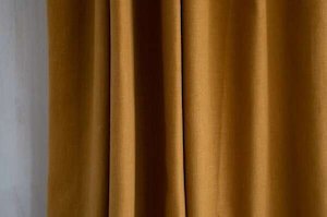 Country Cotton Mustard Curtains