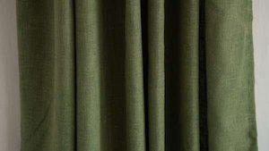 Country Cotton Green Curtains