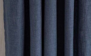 Country Cotton Navy Curtains