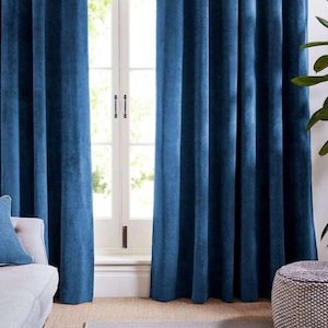 Louisiana Navy Blue Curtains