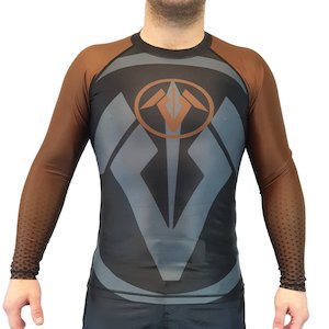 Mavya Legend Series Ranked Rash Guard - Brown