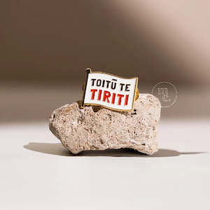 'Toitū te Tiriti' Enamel Pin