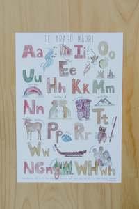 Home And Living: Te reo Māori A3 Alphabet & Number Prints