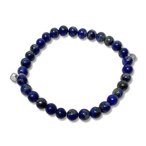 La Pierre Lapis Blue Stretchy Bracelet