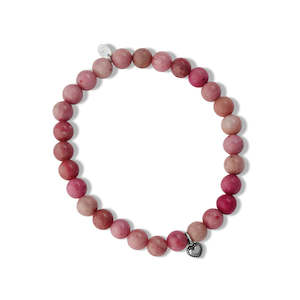 La Pierre Rhodochrosite Stretchy Bracelet