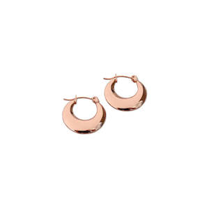 FV Rose Gold 20mm Hollow Hoop Earrings