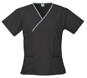 Screen printing: Ladies Contrast Crossover Scrubs Top