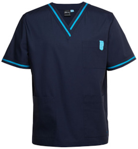 Contrast Scrub Top