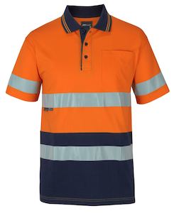 Hi Vis (D+N) S/S Cotton Polo