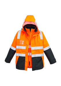 Mens Hi Vis 4in1 Waterproof Jacket