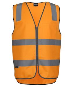 Screen printing: Aust. Rail (D+N) Zip Safety Vest Vest