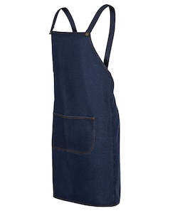 Screen printing: JB's Cross Back Denim Apron (with custom straps)