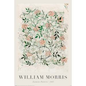 Paper product wholesaling: William Morris Jasmine Pattern In Progress 1885 Art Maxi Poster