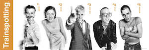 Paper product wholesaling: Trainspotting Film Score Characters 158x53cm Vintage Panoramic Door Poster