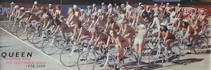 Queen Bicycle Race 30th Anniversary Panoramic 158x53cm Vintage Door Poster