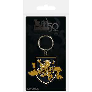 The Godfather Corleone Crest Rubber Keychain