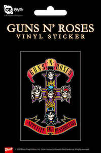 Guns N' Roses Appetite For Destruction Vintage Vinyl Sticker