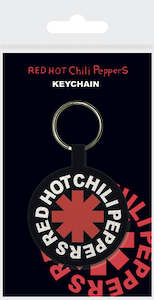 Paper product wholesaling: Red Hot Chili Peppers Logo Woven Keychain