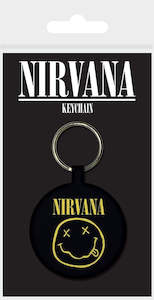 Nirvana Smiley Face Woven Keychain