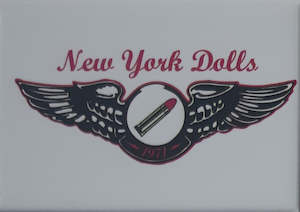 Paper product wholesaling: New York Dolls Logo Fridge Magnet