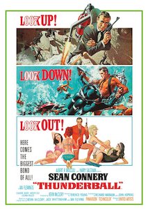 Paper product wholesaling: James Bond Thunderball Postcard