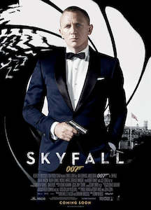 Paper product wholesaling: James Bond Skyfall One Sheet Black Postcard