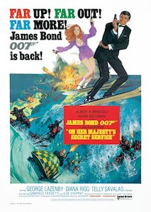 James Bond On Her Majesty's Secret Service Postcard