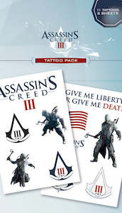 Assassin's Creed III Temporary Tattoo Pack