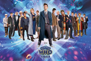 Doctor Who 60 Years Anniversary Characters Line Up Maxi Poster