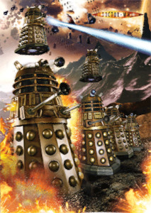 Paper product wholesaling: Doctor Who Daleks Montage Small 3D Lenticular Poster