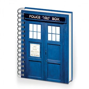 Doctor Who The Tardis Elasticated A5 Wiro Notebook