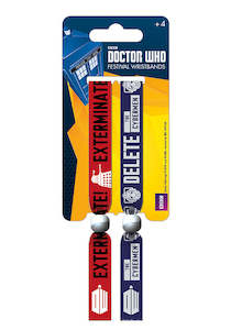 Paper product wholesaling: Doctor Who Monsters Set Of Two Festival Wristbands