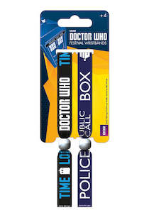 Doctor Who Call Box Set Of Two Festival Wristbands