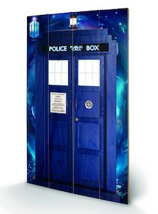 Paper product wholesaling: Doctor Who The Tardis 45cm x 76cm Large Wooden Wall Art Panel